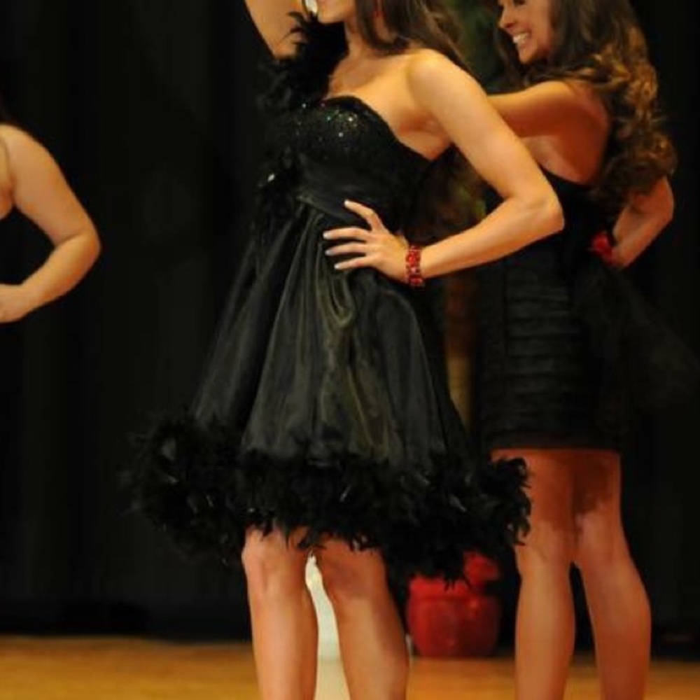 Black cocktail dress